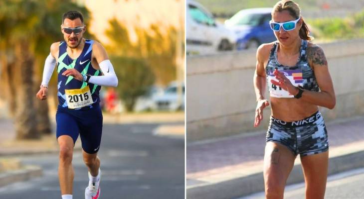 Maltese athletes Dillon Cassar and Lisa Marie Bezzina set two new impressive national records