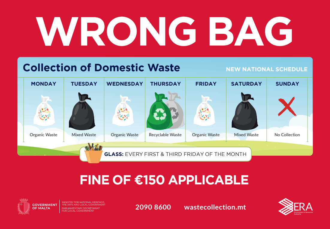 Why ERA’s mandatory waste seperation is the best solution to manage Malta’s waste