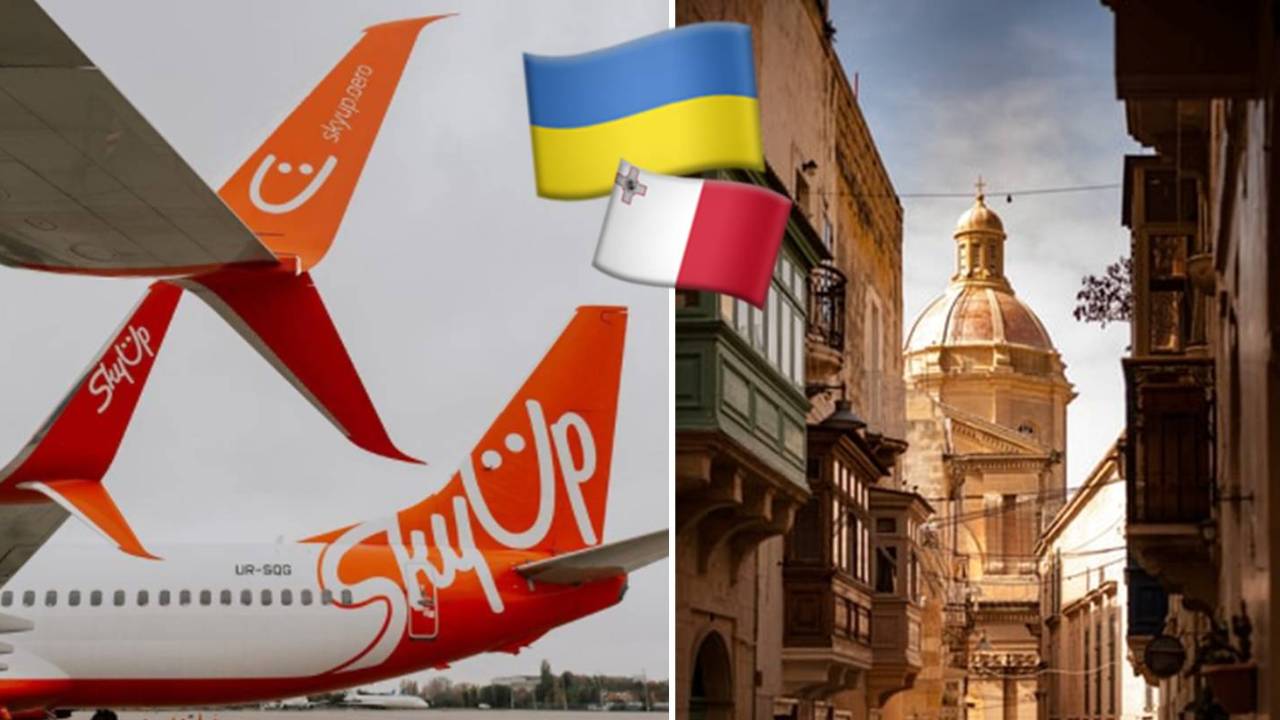 SkyUp airline announces direct flights from Kyiv to Malta starting end