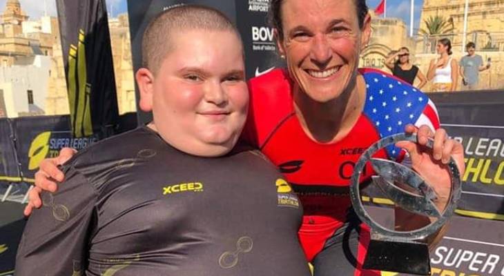 Local sports ambassador Jake Vella steals triathlon champion’s heart 