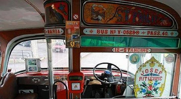 Bus interior