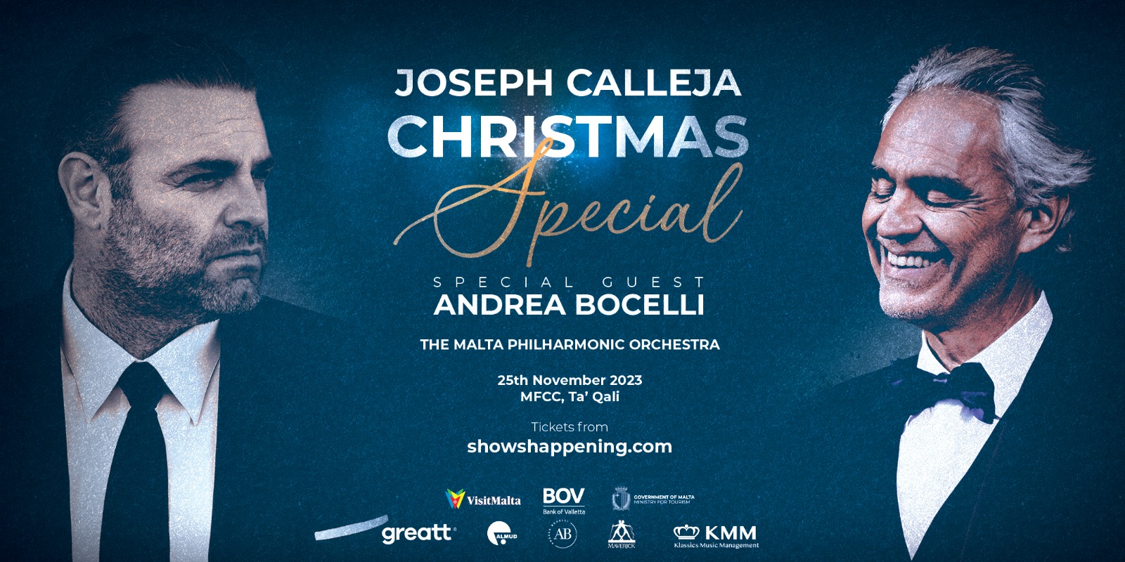 andrea bocelli and Joseph calleja