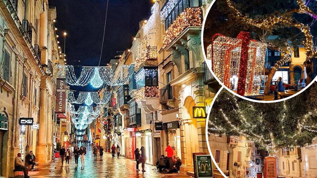 6 lit spots around Malta bringing that Christmas cheer