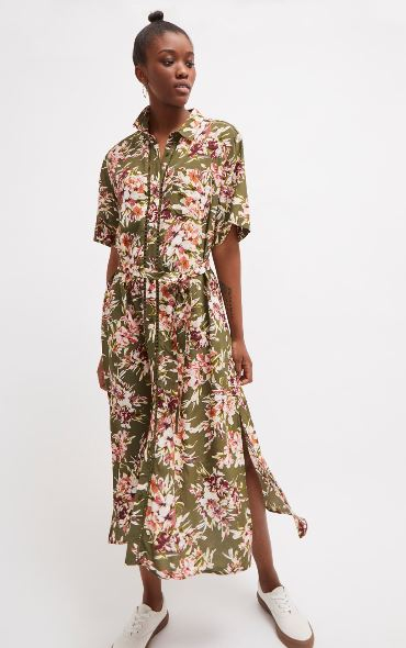 French Connection Midi Shirt Dress