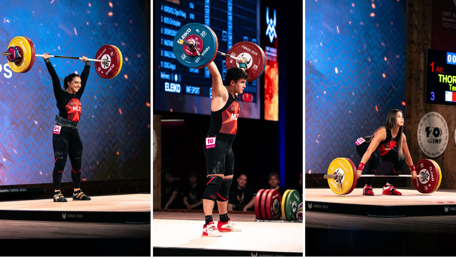 Maltese weightlifters Norway competition