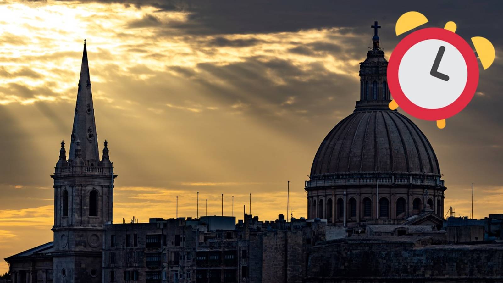 Reminder! Daylight saving time in Malta ends on Sunday 27th October