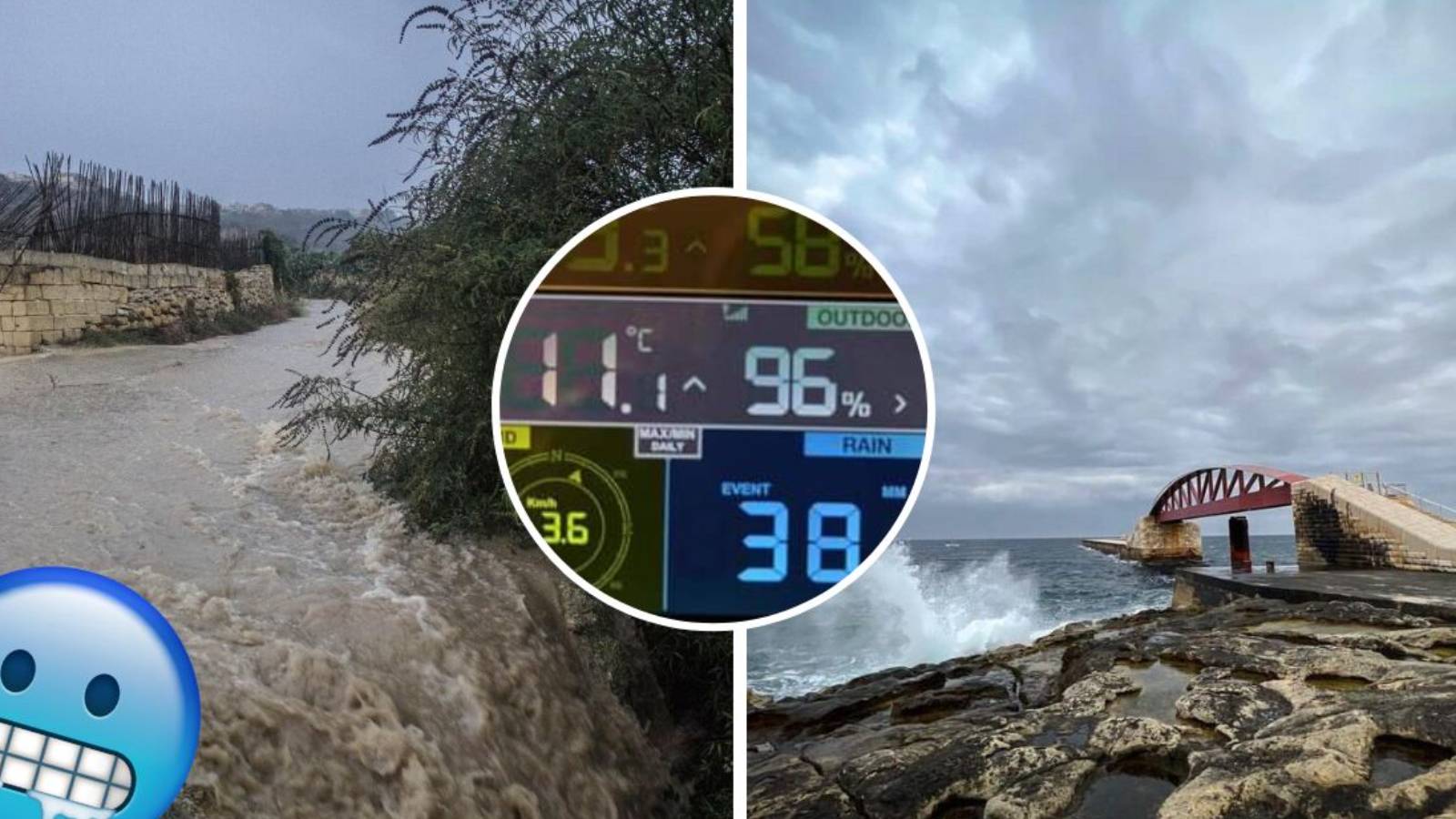 Umbrellas at the ready! 30mm of rainfall measured in the last 24 hours