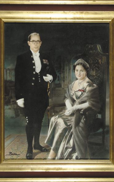 Baron and Baroness de Piro at the Queen’s coronation in 1953