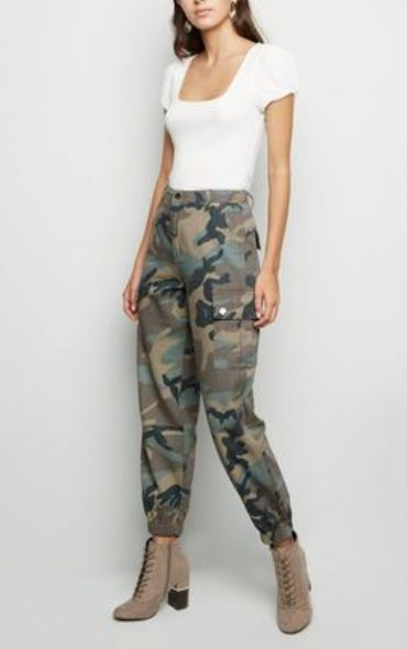 New Look Camo Utility Trousers