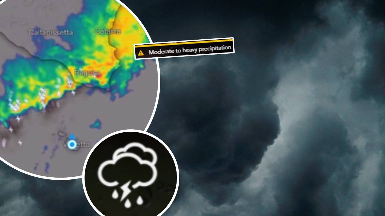 WATCH Weather warning alert! Malta is in for quite the stormy day today