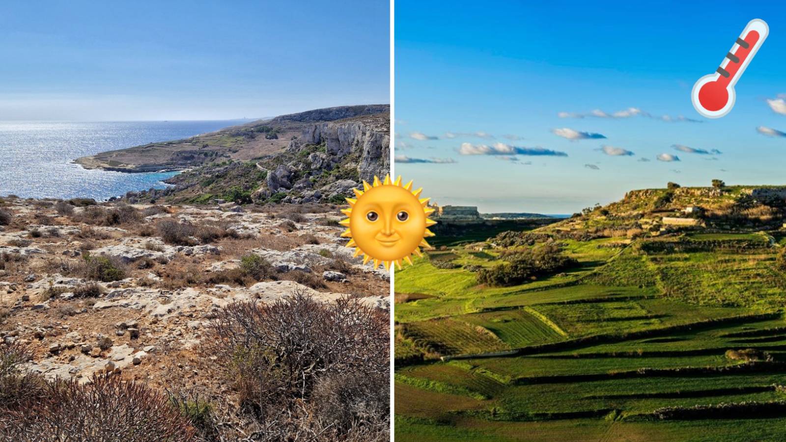 Unusual warmth persists in Malta! Temperatures up to 6°C higher than