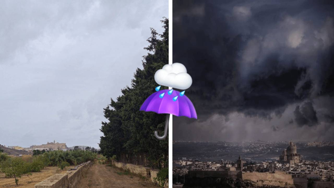 It’s here! Malta its FIRST September showers