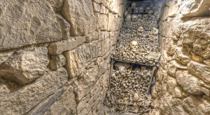 Secret Passage full of bones at St Gregory