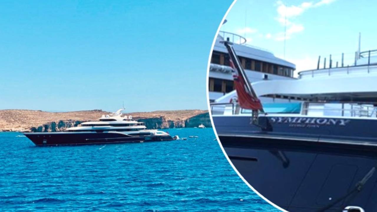 Wow! Louis Vuitton boss' superyacht spotted in Comino