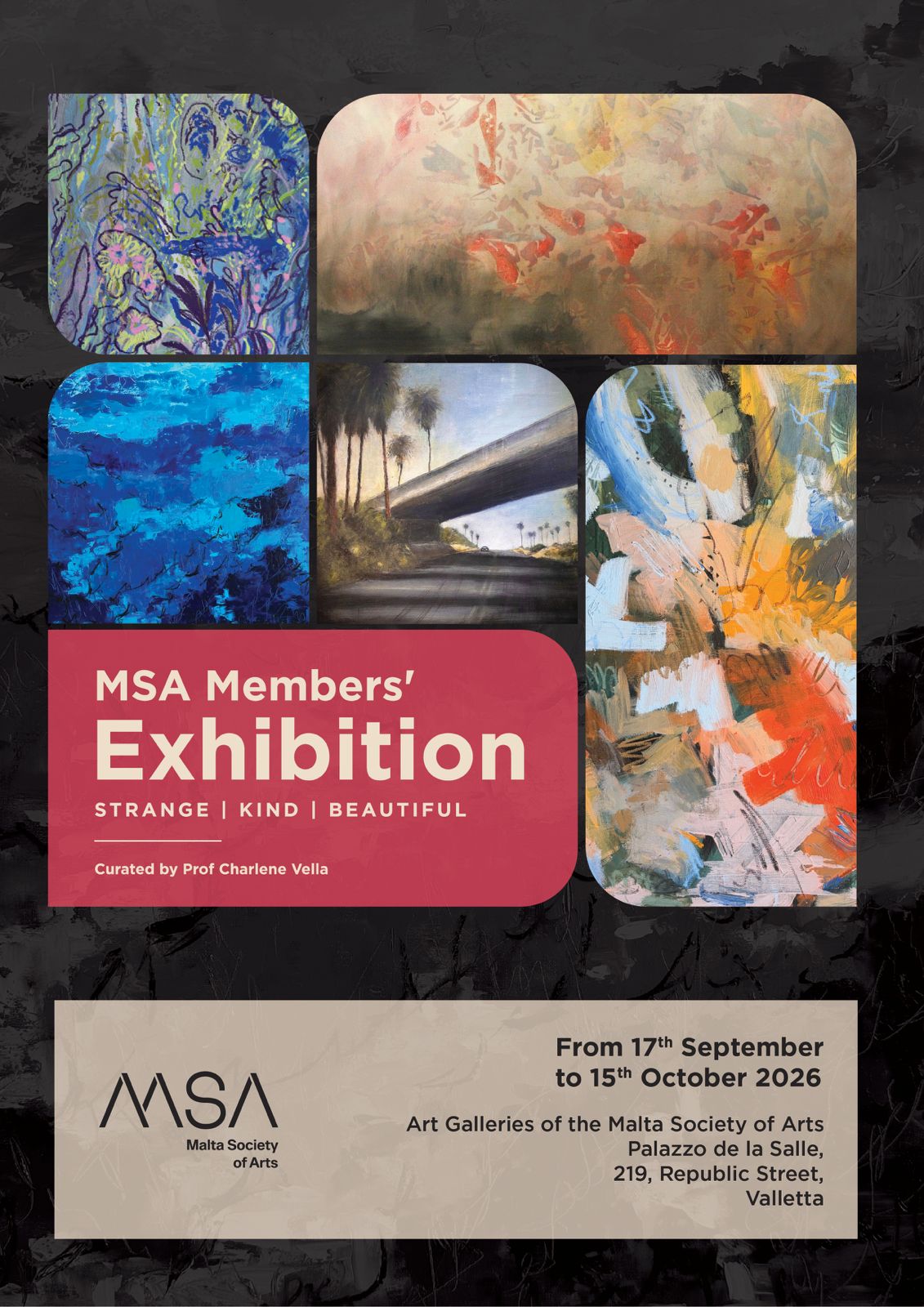 Kind, Strange, Beautiful exhibition Malta Society of Arts