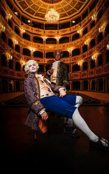 A melodious return: Manuel Cauchi and Tom Camilleri tread the boards in Peter Shaffer’s Amadeus