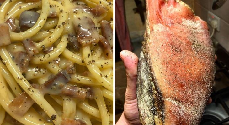 <p>And highlighting the fact that local guanciale is slightly sweeter than imported guanciale, Rafel believes this helps balance out the saltiness fou