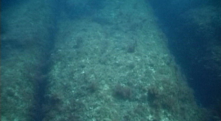 Underwater cart ruts