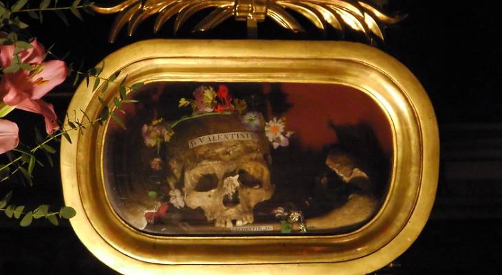 Skull of St Valentine Photo by Mike Coats