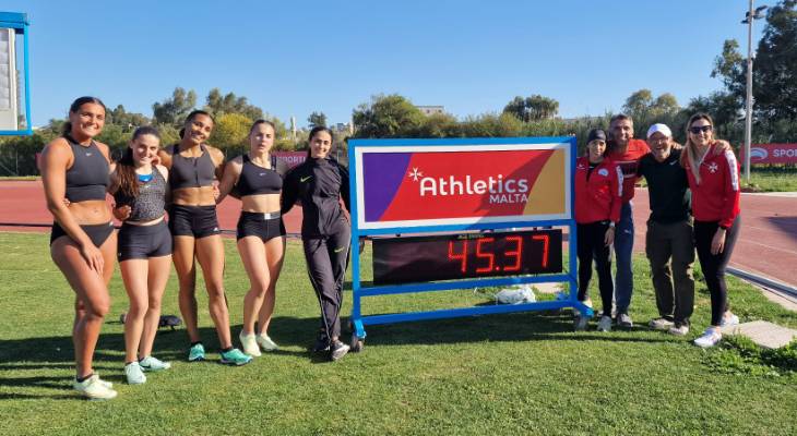 Maltese female athletes set new national record as they shine in track and field
