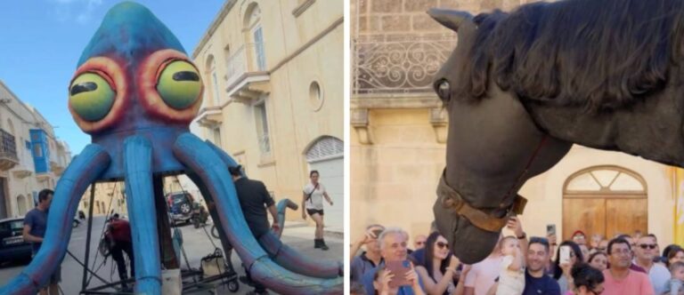 Giant puppets will come to life in Għarb this weekend